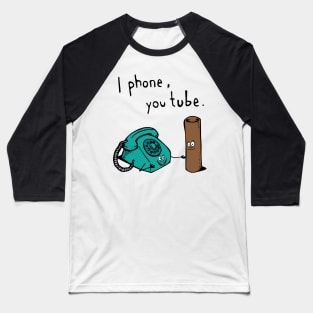 I phone, you tube Baseball T-Shirt